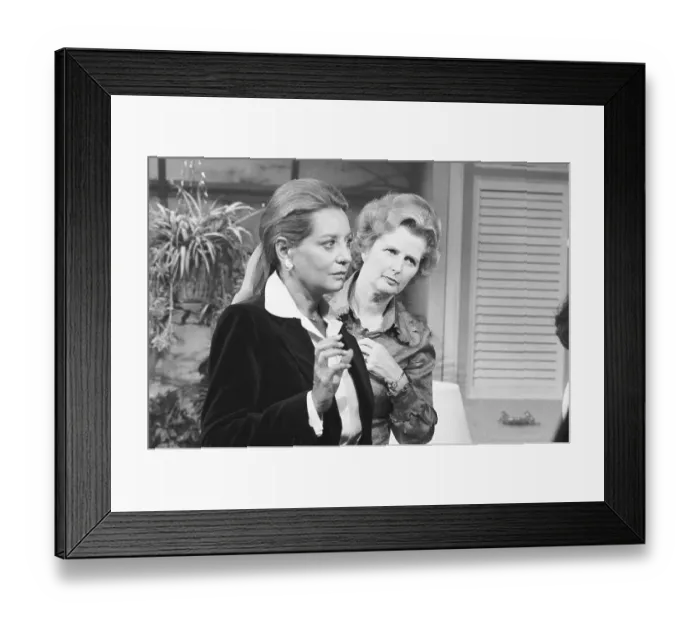 Framed Print : Barbara Walters and Margaret Thatcher Framed Print : Barbara Walters and Margaret Thatcher