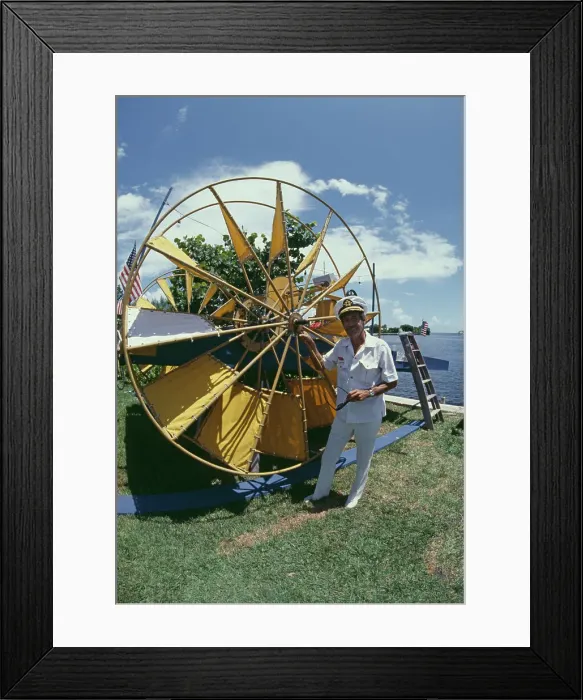 Framed Print : Paul Vaughan With Invention Framed Print : Paul Vaughan With Invention