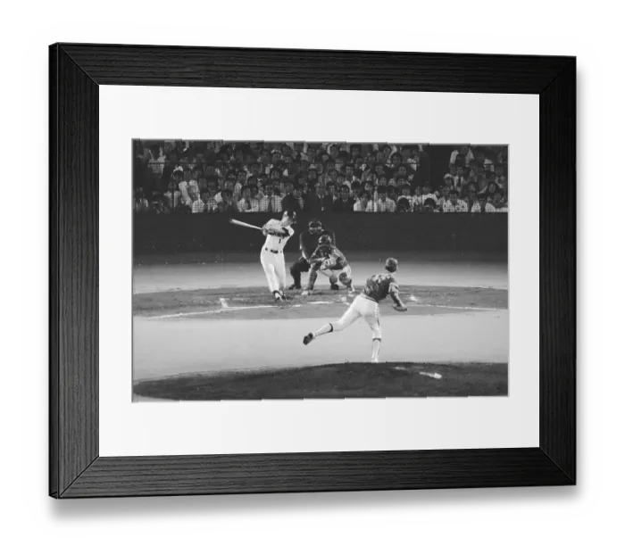 Framed Print : Sadaharu Oh in Action Framed Print : Sadaharu Oh in Action