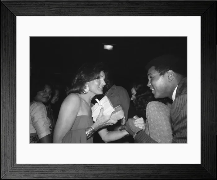 Framed Print : Muhammed Ali Greeting Jacqueline Onassis Framed Print : Muhammed Ali Greeting Jacqueline Onassis