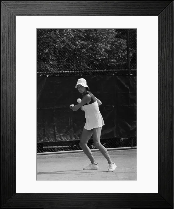 Framed Print : Renee Richards Playing Tennis Framed Print : Renee Richards Playing Tennis