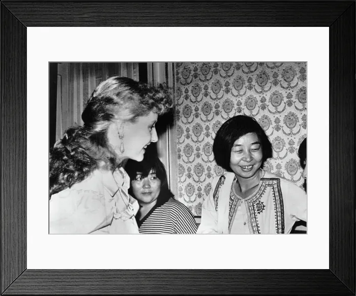 Framed Print : Shere Hite in Tokyo Framed Print : Shere Hite in Tokyo