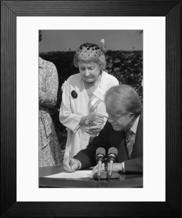 Framed Print : Jimmy Carter Signing Proclamation Framed Print : Jimmy Carter Signing Proclamation