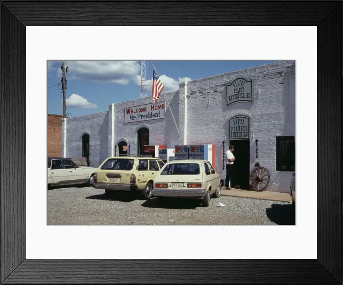 Framed Print : Plains Peanut Warehouse