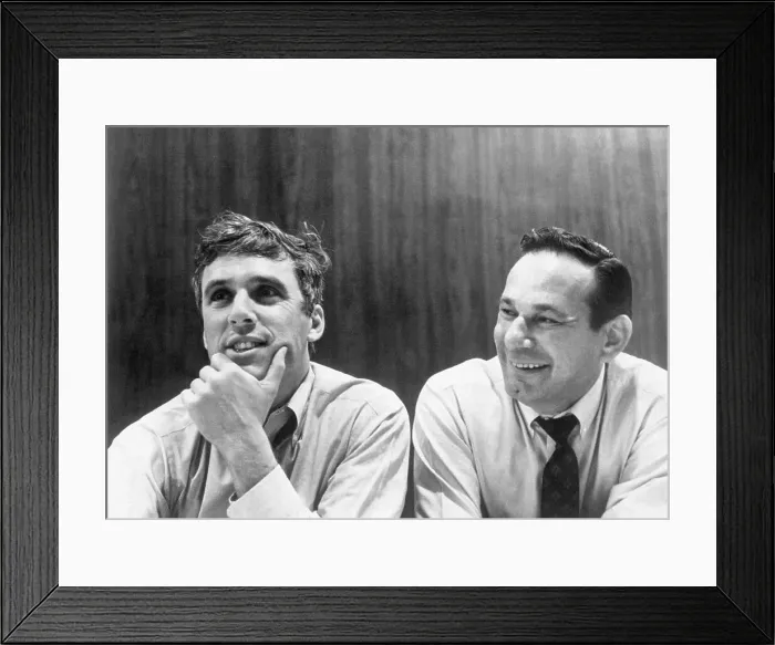 Framed Print : Burt Bacharach Hand On Chin W / Hal David Framed Print : Burt Bacharach Hand On Chin W / Hal David