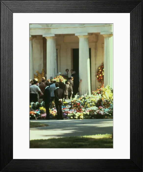 Framed Print : Funeral Of Elvis Presley Framed Print : Funeral Of Elvis Presley