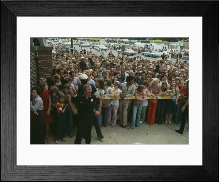 Framed Print : Mourners At Graceland Framed Print : Mourners At Graceland