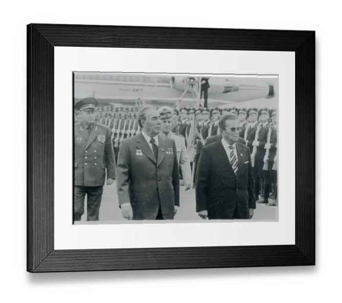 Framed Print : Josip Broz Tito with Leonid Brezhnev Framed Print : Josip Broz Tito with Leonid Brezhnev