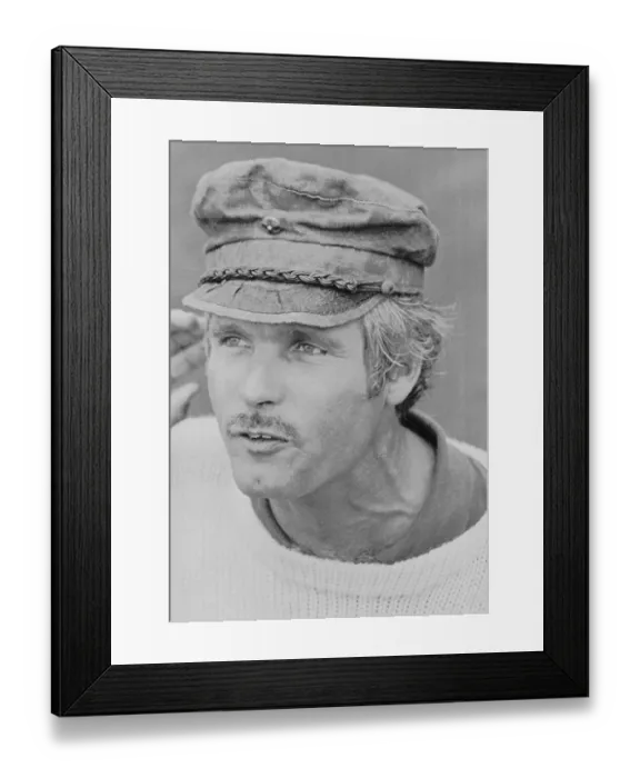 Framed Print : Braves Owner Ted Turner Wearing Sailing Cap Framed Print : Braves Owner Ted Turner Wearing Sailing Cap