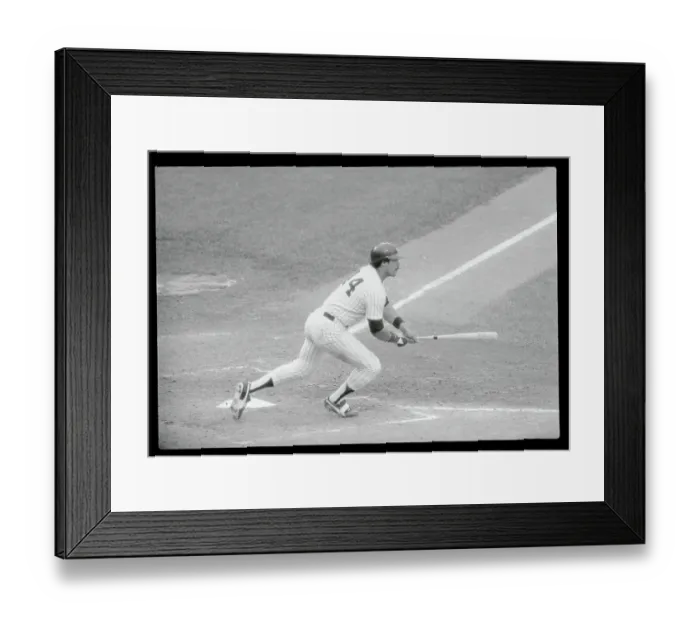 Framed Print : Reggie Jackson Batting Framed Print : Reggie Jackson Batting