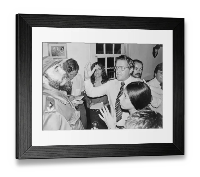 Framed Print : Frank Church and Fidel Castro Framed Print : Frank Church and Fidel Castro