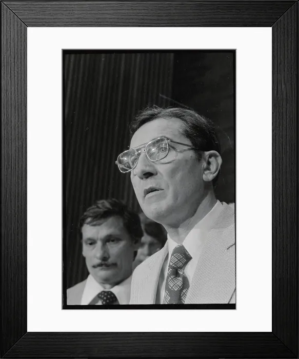 Framed Print : Police Inspector Telling Press About Son of Sam Framed Print : Police Inspector Telling Press About Son of Sam