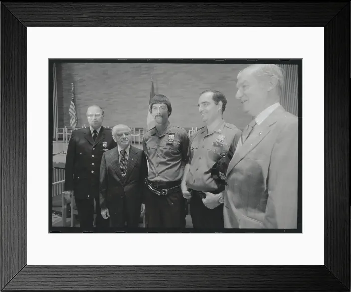 Framed Print : Police Officer Jeff Logan and Mike Cotaneo Framed Print : Police Officer Jeff Logan and Mike Cotaneo