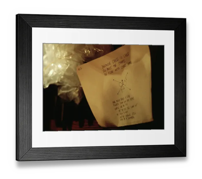 Framed Print : Son of Sam Note Found in Murderer's Car Framed Print : Son of Sam Note Found in Murderer's Car