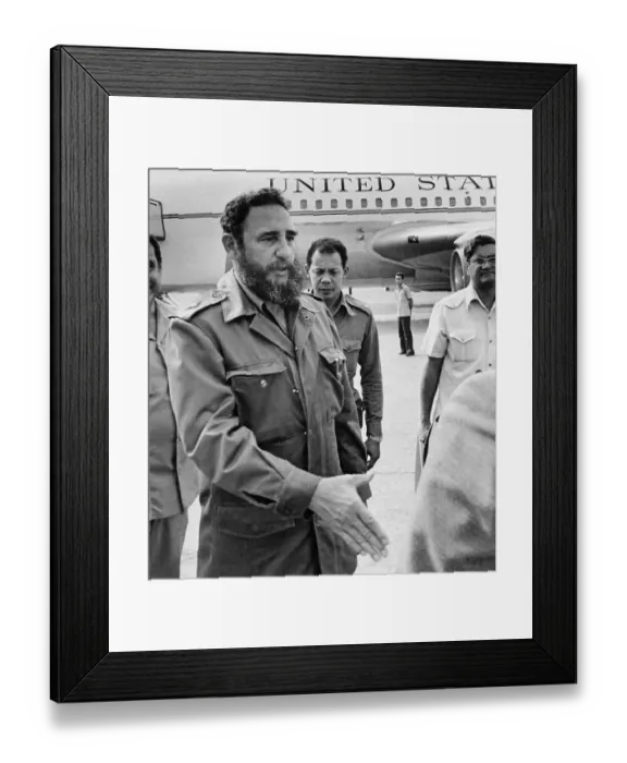 Framed Print : Fidel Castro Bidding Farwell to Senator Frank Church Framed Print : Fidel Castro Bidding Farwell to Senator Frank Church
