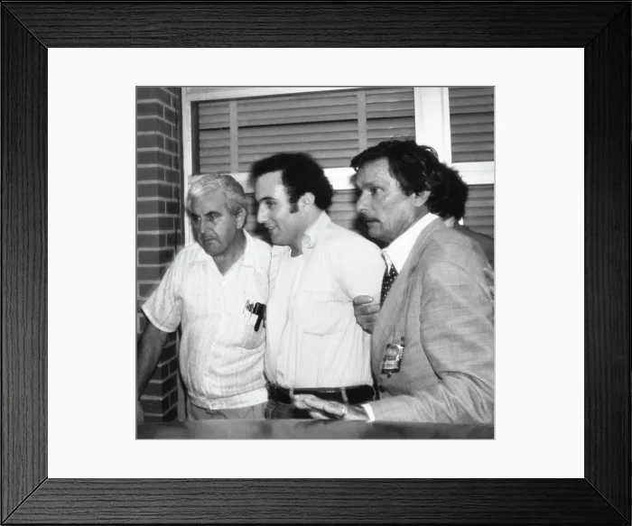 Framed Print : David Berkowitz After Being Arrested Framed Print : David Berkowitz After Being Arrested