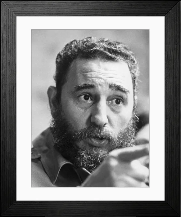 Framed Print : Cuban President Fidel Castro Framed Print : Cuban President Fidel Castro