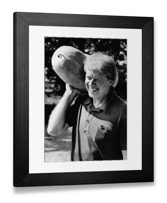 Framed Print : Jimmy Carter with His Home Grown Melon Framed Print : Jimmy Carter with His Home Grown Melon