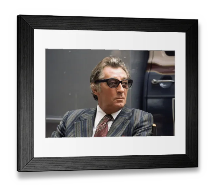 Framed Print : Robert Mitchum Wearing Glasses Framed Print : Robert Mitchum Wearing Glasses