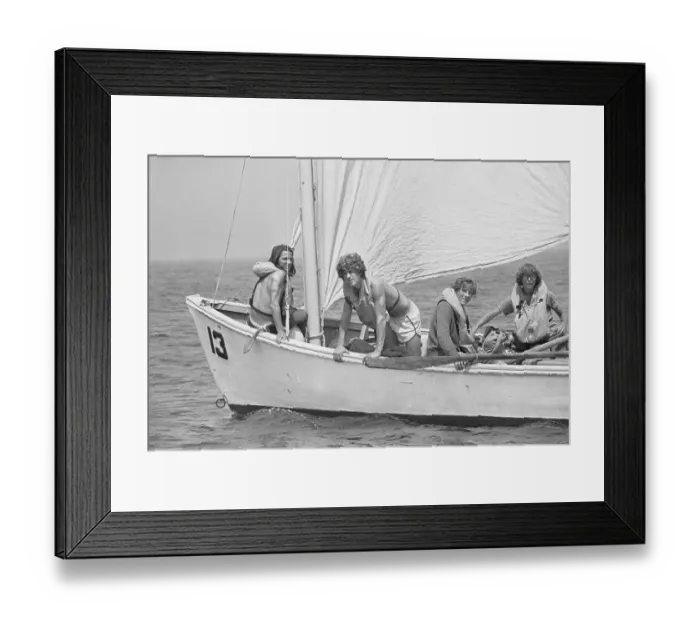 Framed Print : John F. Kennedy Jr. Boating Framed Print : John F. Kennedy Jr. Boating