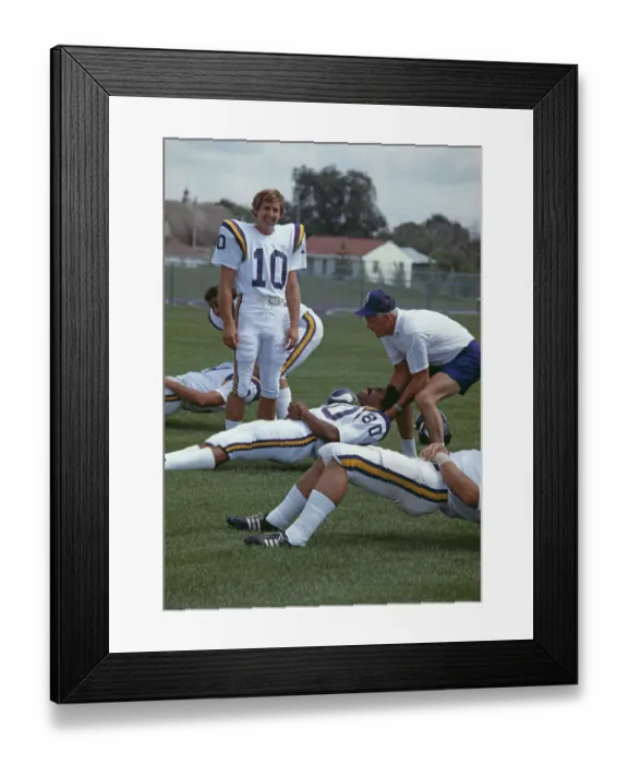Framed Print : Fran Tarkenton And Minnesota Vikings Framed Print : Fran Tarkenton And Minnesota Vikings