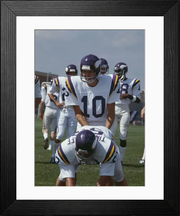 Framed Print : Fran Tarkenton And Minnesota Vikings Framed Print : Fran Tarkenton And Minnesota Vikings