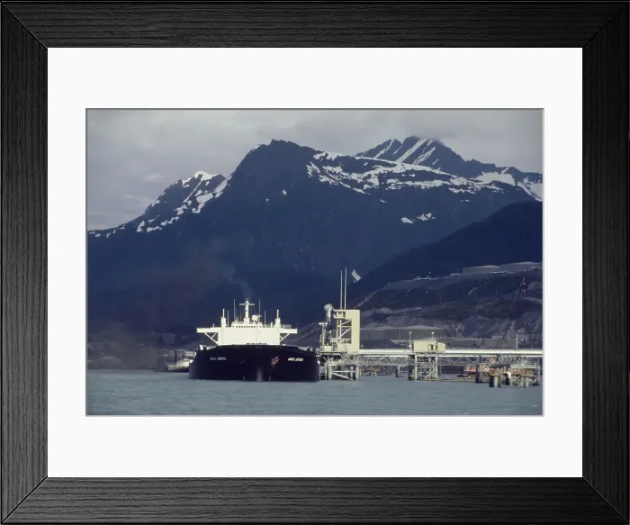 Framed Print : Supertanker ARCO Juneau Framed Print : Supertanker ARCO Juneau