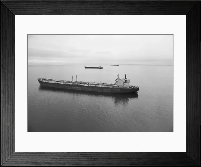 Framed Print : Oil Tankers at Various Distances