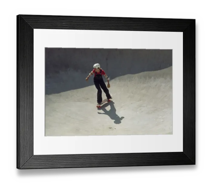 Framed Print : Young Skateboarder