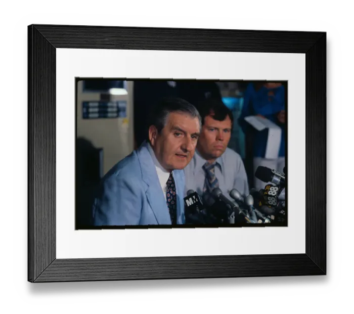 Framed Print : John Keenan and Frank McLaughlin Answering Questions Framed Print : John Keenan and Frank McLaughlin Answering Questions