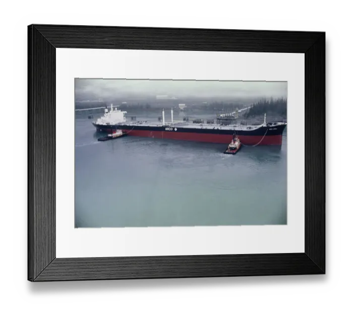 Framed Print : Supertanker ARCO Juneau Framed Print : Supertanker ARCO Juneau