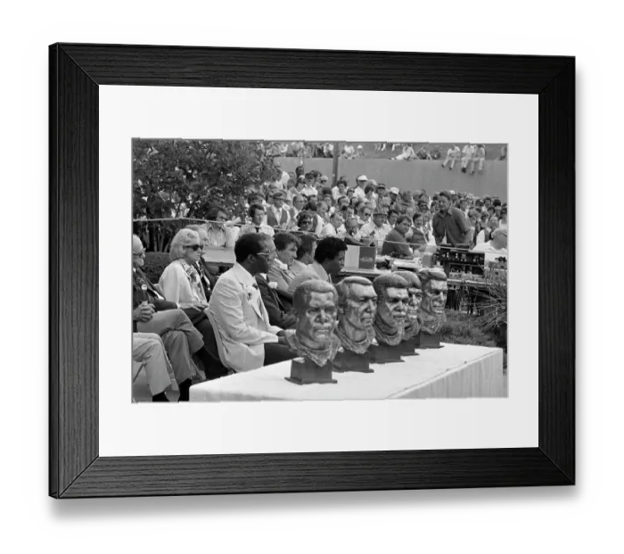 Framed Print : Busts of the Football Hall of Fame Inductees Framed Print : Busts of the Football Hall of Fame Inductees