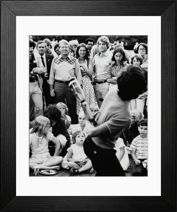 Framed Print : US President Carter At White House Family Event Framed Print : US President Carter At White House Family Event