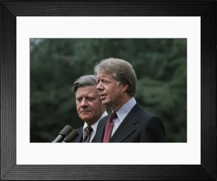 Framed Print : Jimmy Carter And Helmut Schmidt Framed Print : Jimmy Carter And Helmut Schmidt