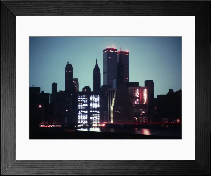 Framed Print : New York City Skyline During Blackout Framed Print : New York City Skyline During Blackout