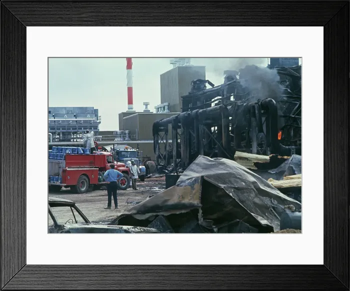 Framed Print : Aftermath Of Explosion Framed Print : Aftermath Of Explosion