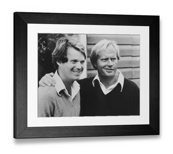 Framed Print : Jack Nicklaus with Tom Watson Framed Print : Jack Nicklaus with Tom Watson