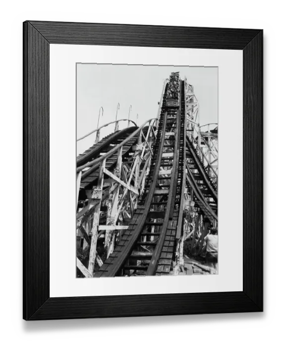 Framed Print : Coney Island Cyclone Framed Print : Coney Island Cyclone