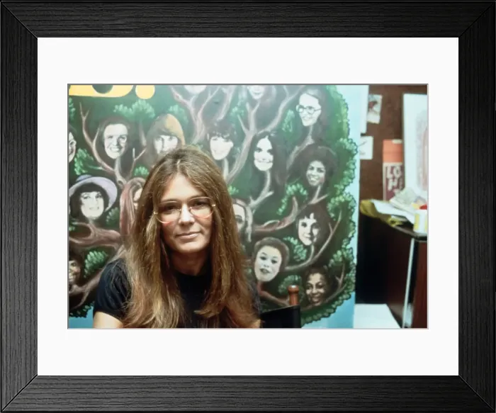 Framed Print : Feminist Writer Gloria Steinem