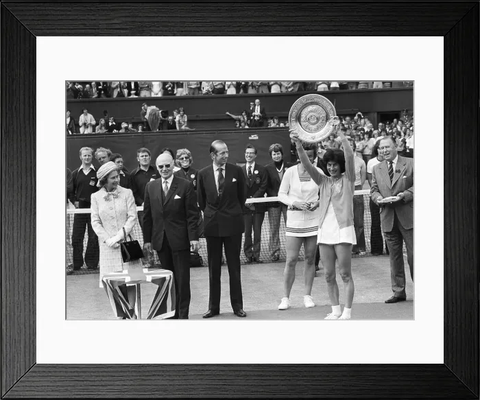Framed Print : Wimbledon Women's Champ Virginia Wade Framed Print : Wimbledon Women's Champ Virginia Wade