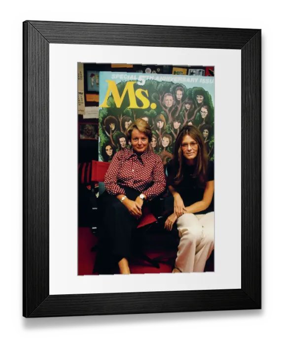 Framed Print : Patricia Carbine and Gloria Steinem Framed Print : Patricia Carbine and Gloria Steinem