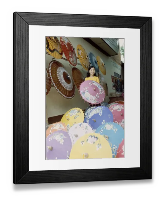 Framed Print : Umbrellas In Bo Sang, Thailand Framed Print : Umbrellas In Bo Sang, Thailand