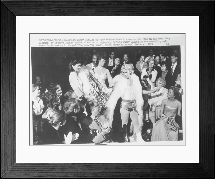 Framed Print : Actor Henry Winkler and Costars in The One and Only Framed Print : Actor Henry Winkler and Costars in The One and Only