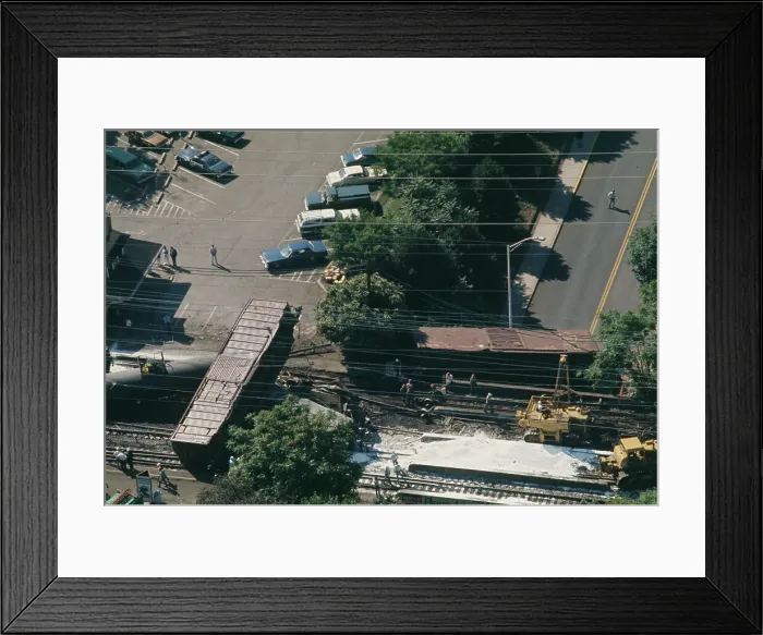 Framed Print : Derailment, New Jersey Framed Print : Derailment, New Jersey