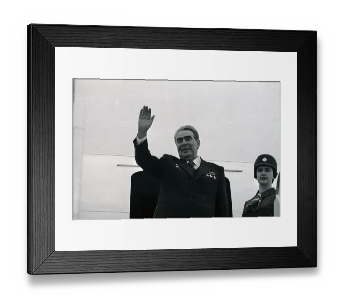 Framed Print : Leonid Brezhnev Leaving for Moscow Framed Print : Leonid Brezhnev Leaving for Moscow