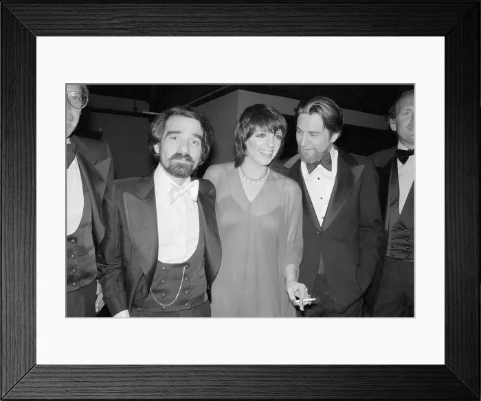 Framed Print : Scorsese, Minnelli, and De Niro at Premiere of New York, New York Framed Print : Scorsese, Minnelli, and De Niro at Premiere of New York, New York