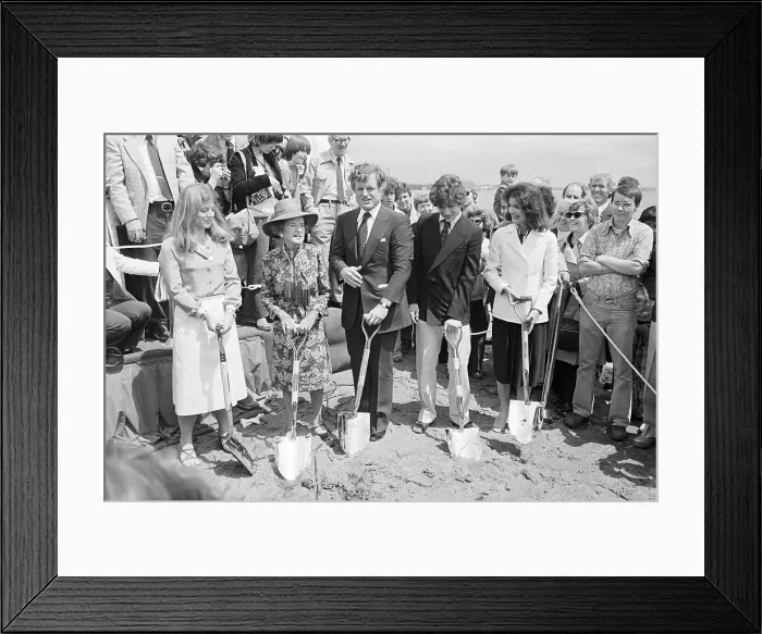 Framed Print : The Kennedys at Groundbreaking Ceremony Framed Print : The Kennedys at Groundbreaking Ceremony