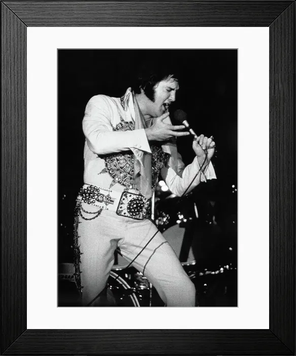 Framed Print : Elvis Presley in Concert Framed Print : Elvis Presley in Concert