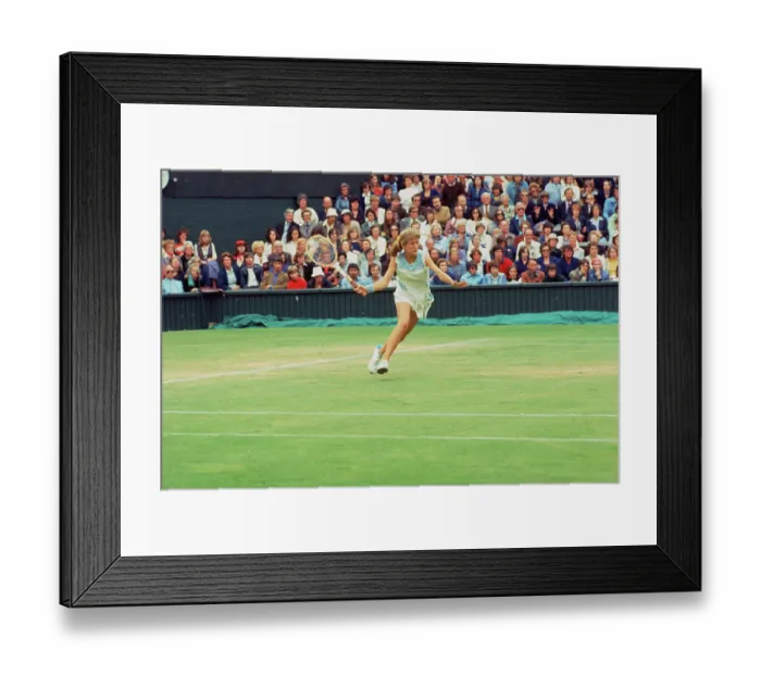 Framed Print : Tracy Austin Playing at Wimbledon Framed Print : Tracy Austin Playing at Wimbledon