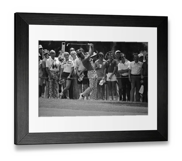 Framed Print : Hubert Green in Position to Swing